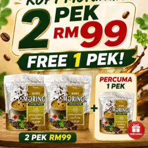 2 PACK KOPI MORINGA (FREE 1 PACK)